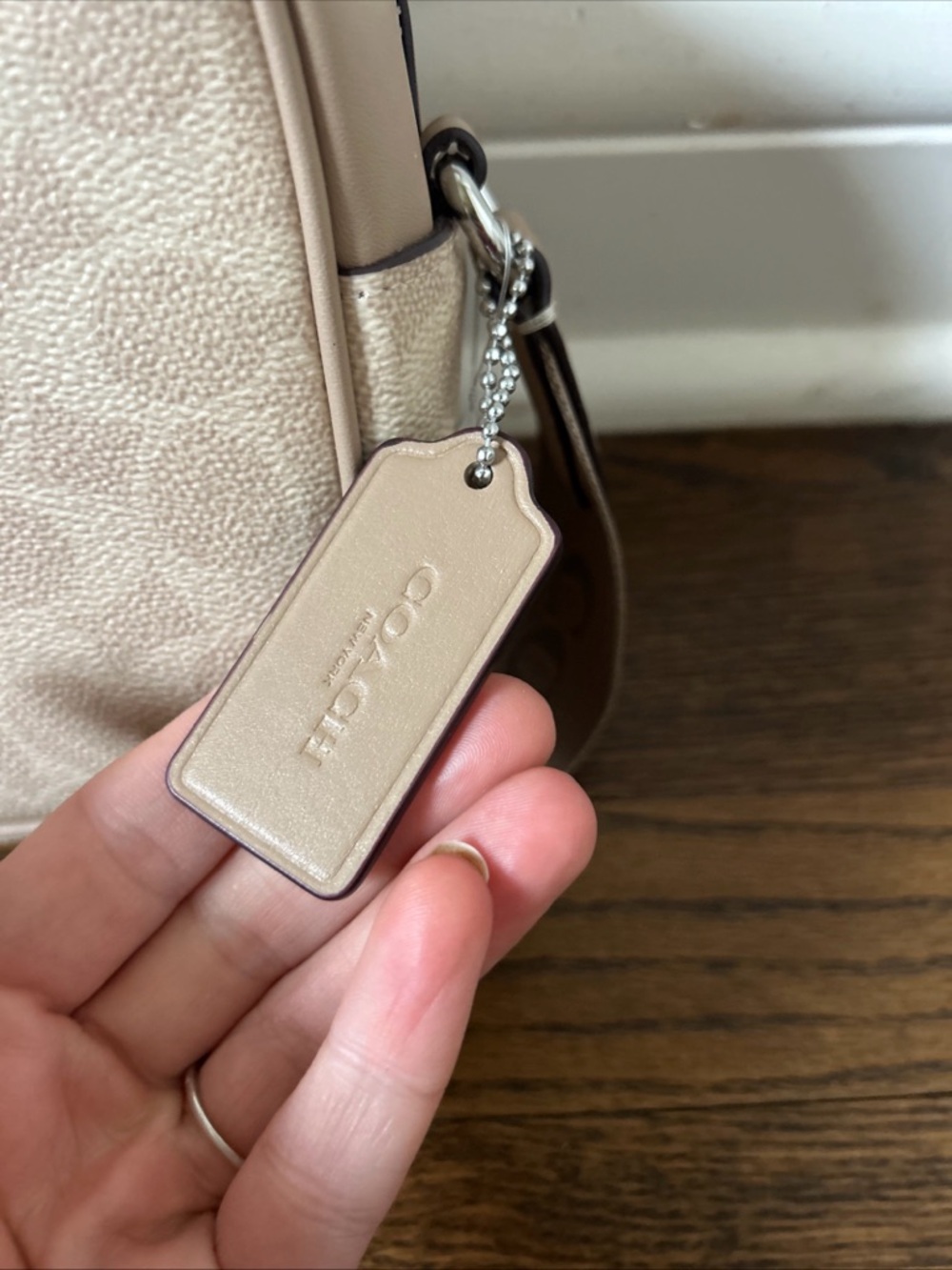 NWT Coach Jamie Camera Bag Siganture Canvas With Stripe CZ185 Sand/Taupe Stripe - Picture 5 of 13